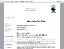 Tablet Screenshot of antikatelier.dk